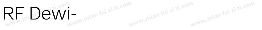 RF Dewi字体转换